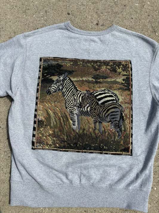 Zebras Patch Crewneck L