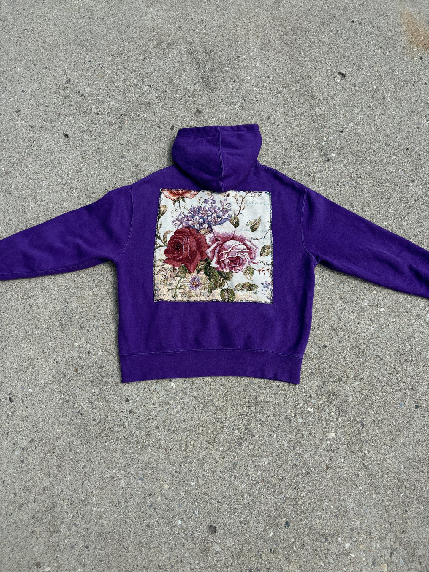 Roses Patch Hoodie M