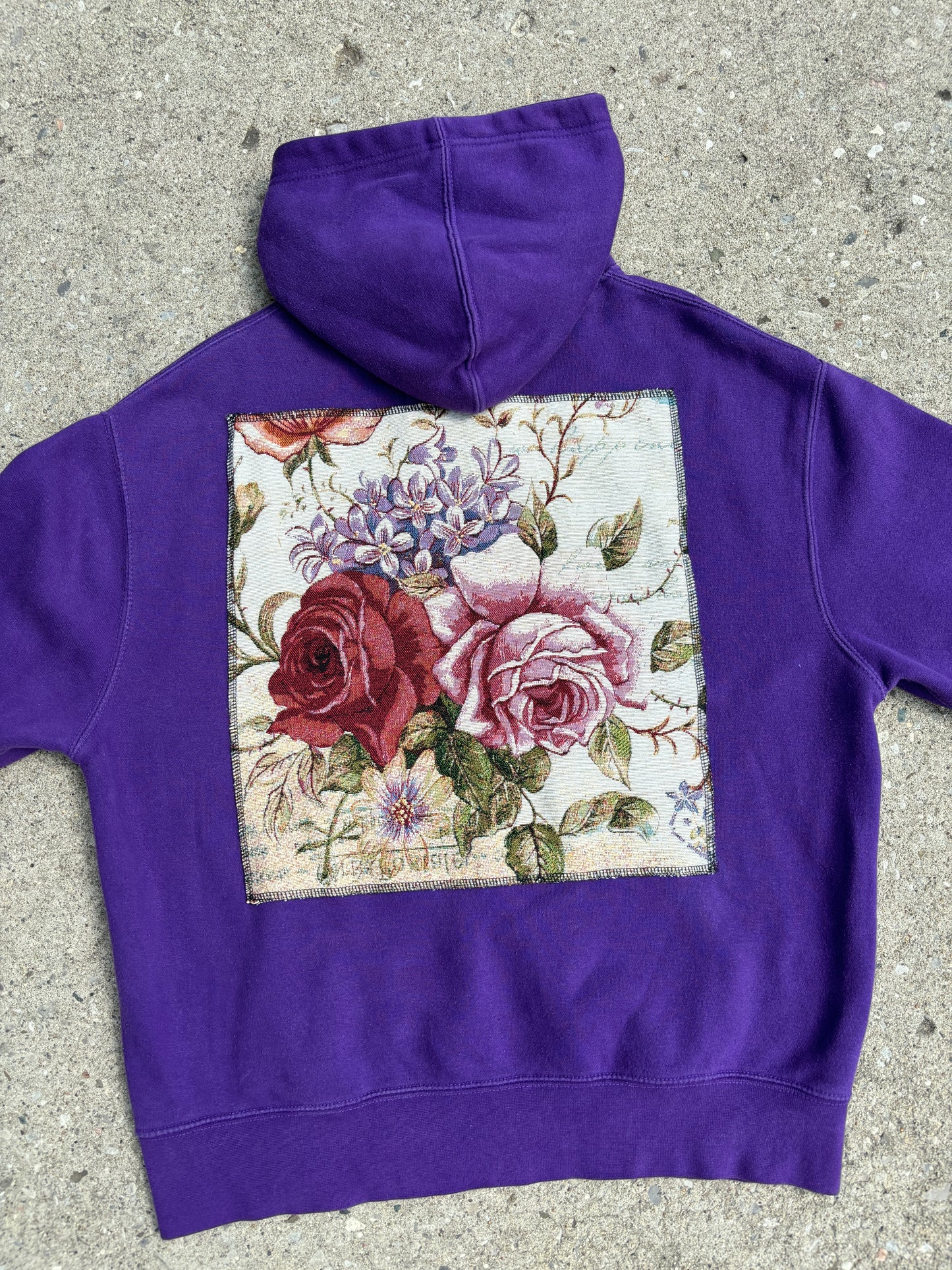 Roses Patch Hoodie M