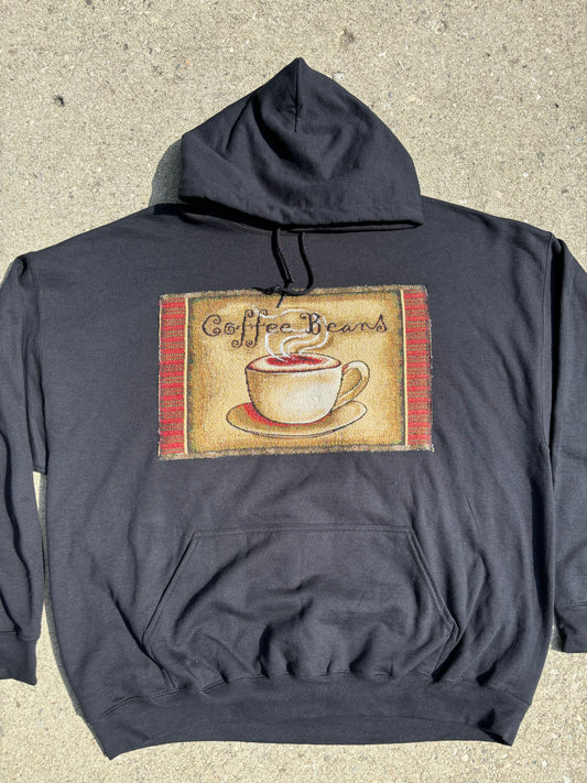 Coffee Beans Patch Hoodie XXL